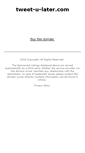 Mobile Screenshot of new.tweet-u-later.com